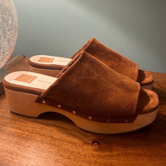 Dolce Vita Dorado Mules In cigar suede - Picture 1 of 4